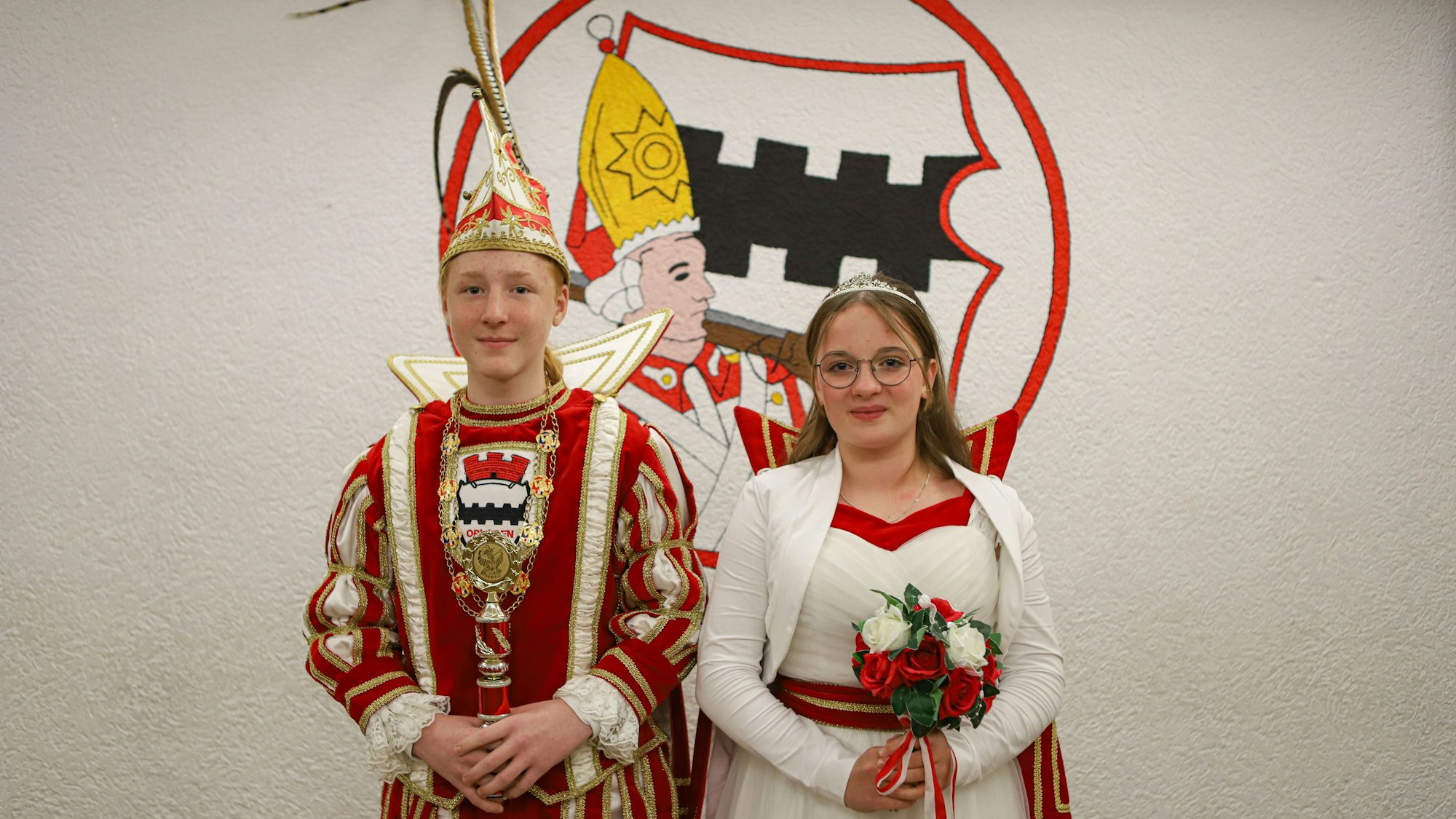 Freuen sich auf die kommende Session mit den Olpadener Neustadtfunken: Niklas und Lina