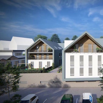 Neubau-Visualisierung des Hauses Oessenich.