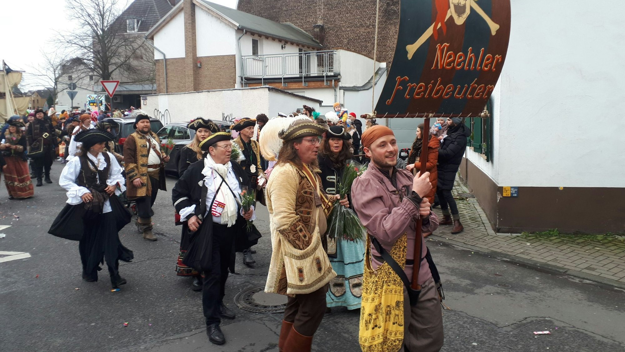 Jecke beim Kölner Veedelszoch Niehl