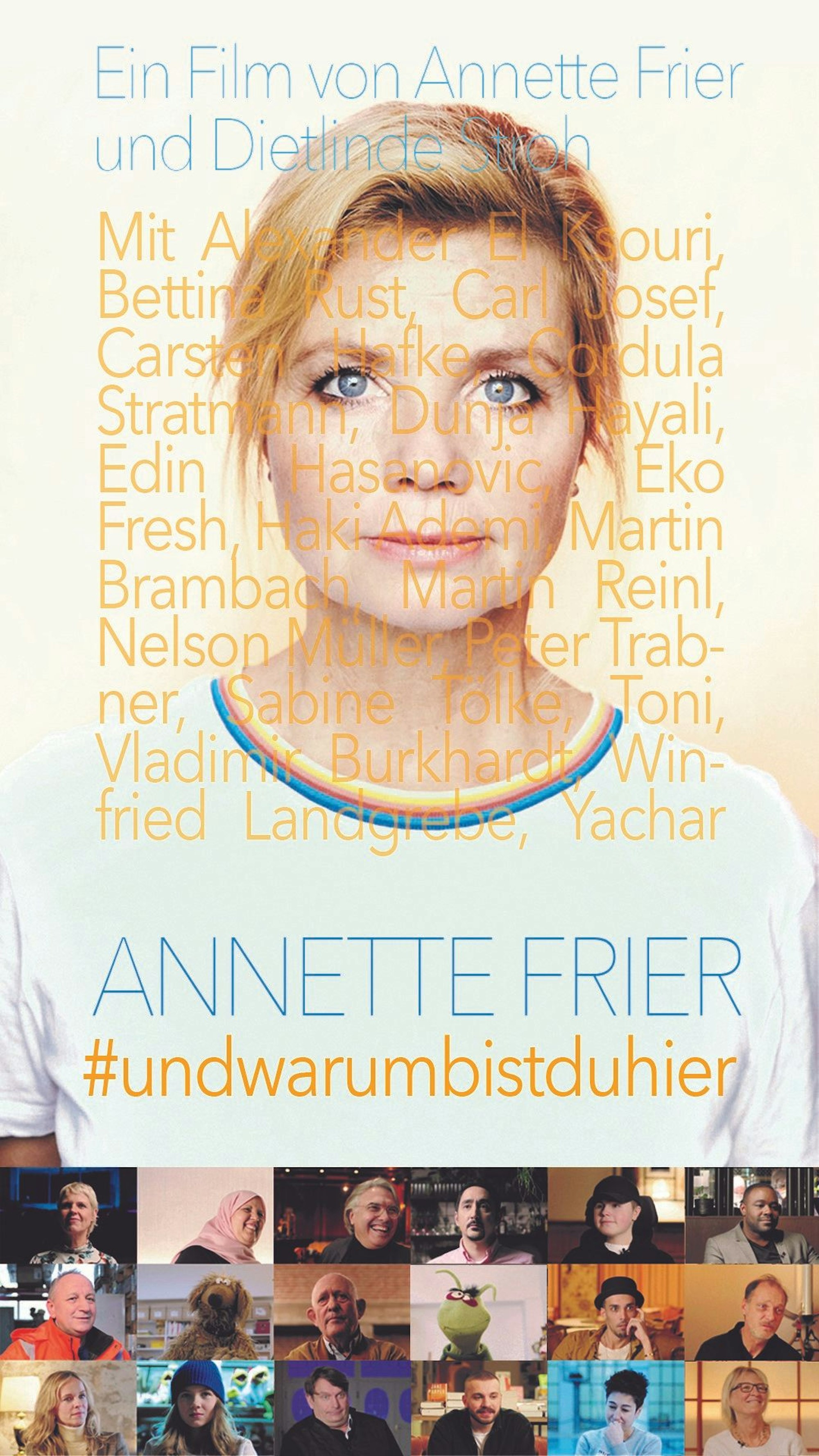 Plakat Annette Frier #undwarumbistduhier