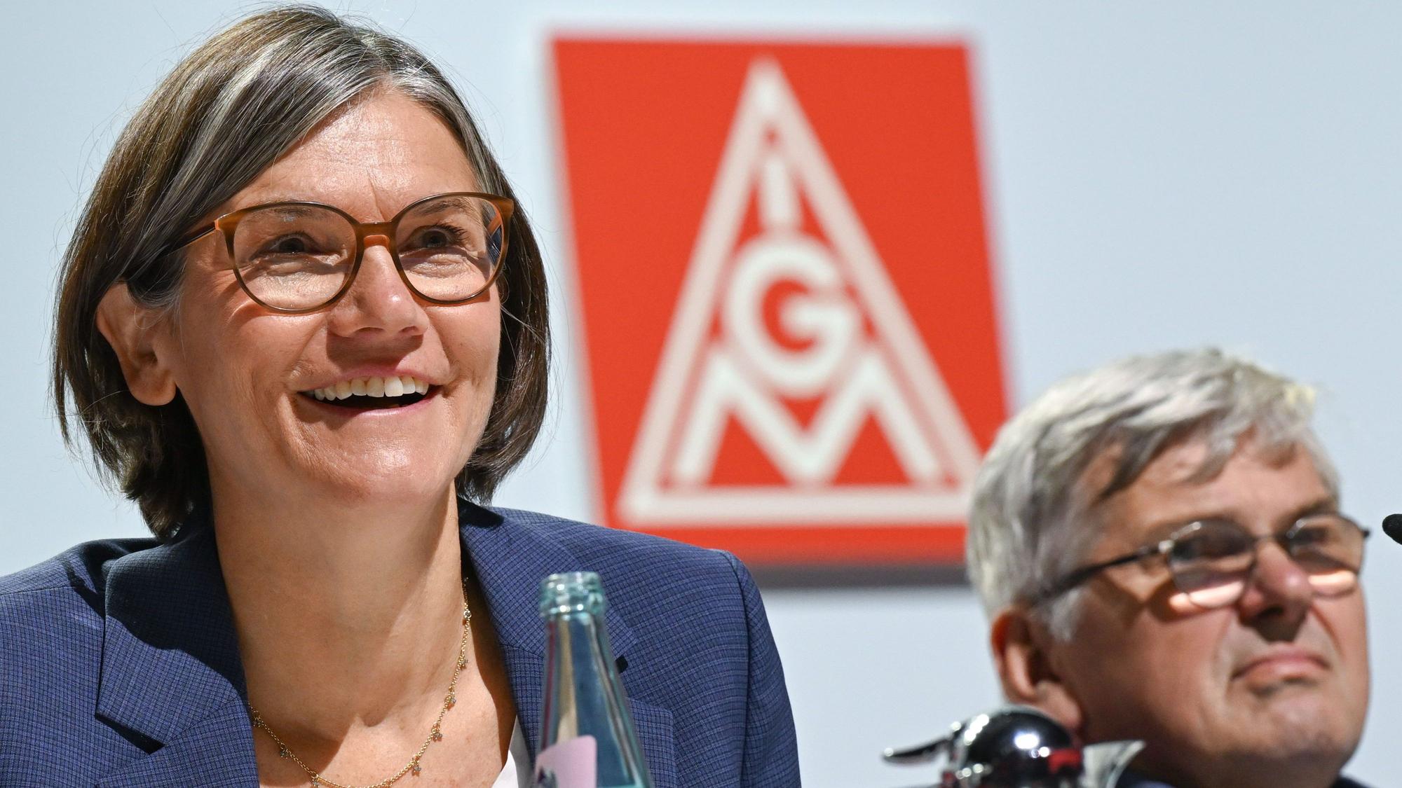Christiane Benner ist als erste Frau zur Spitze der Gewerkschaft IG Metall gewählt worden.