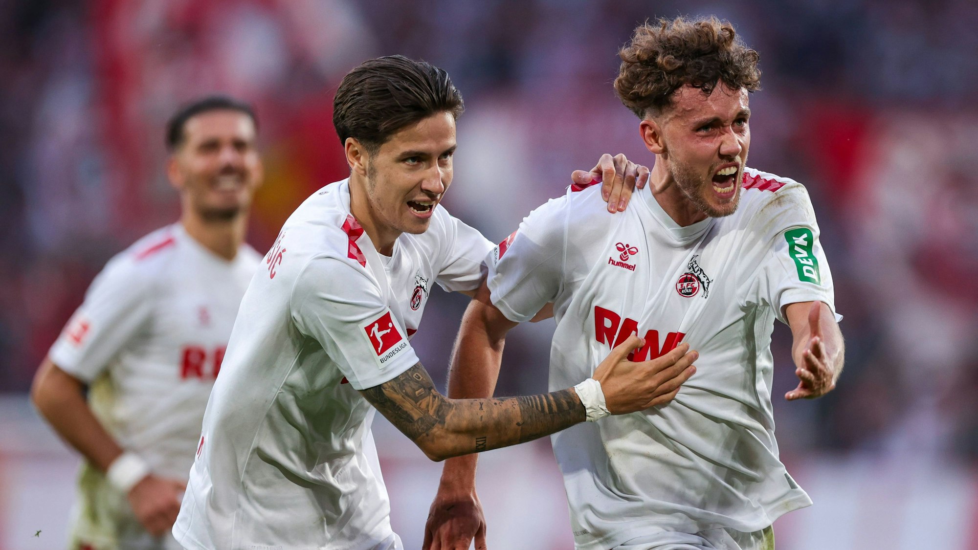 FC-Profi Luca Waldschmidt nach seinem Treffer zum 3:1 im Derby gegen Gladbach.