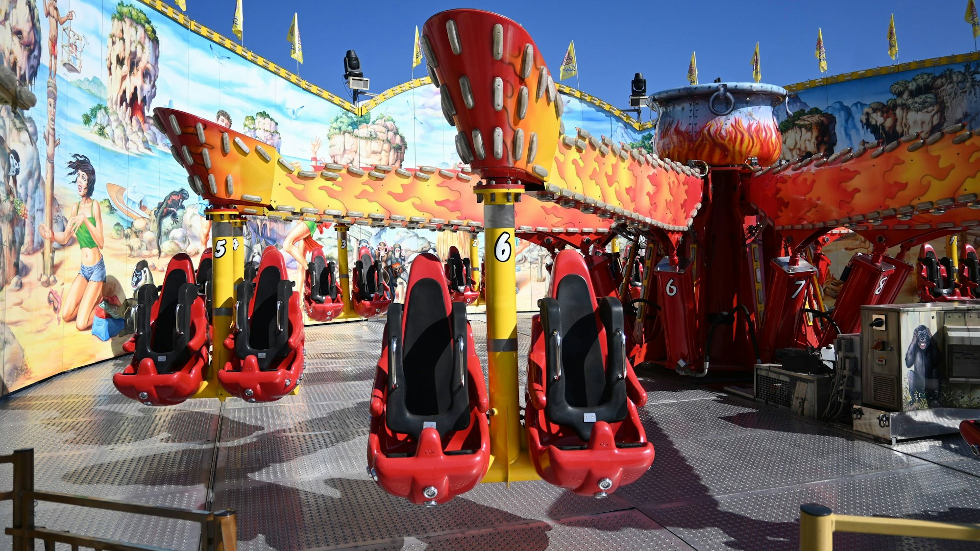 Das Fahrgeschäft „Voodoo Jumper“