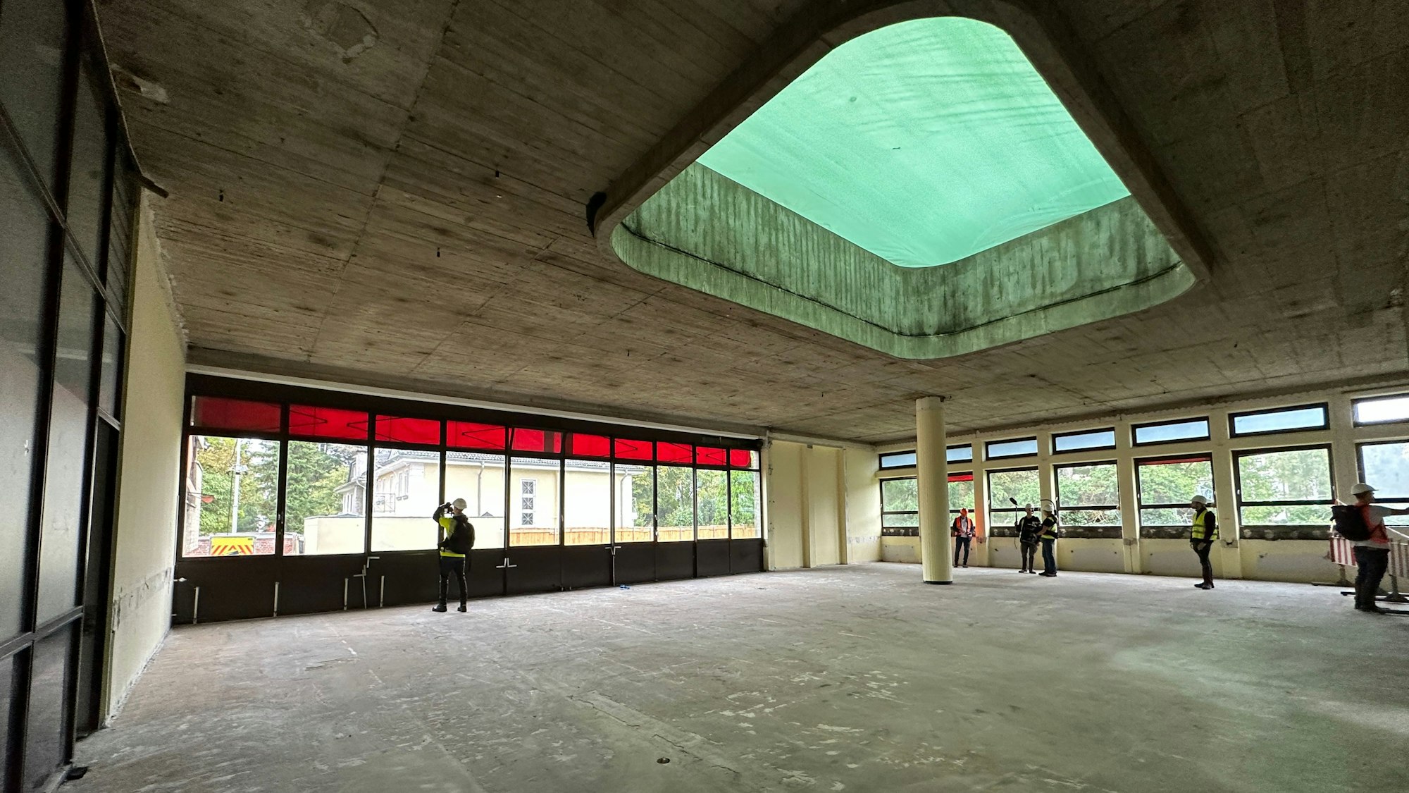 Ein entkerntes Gebäude.