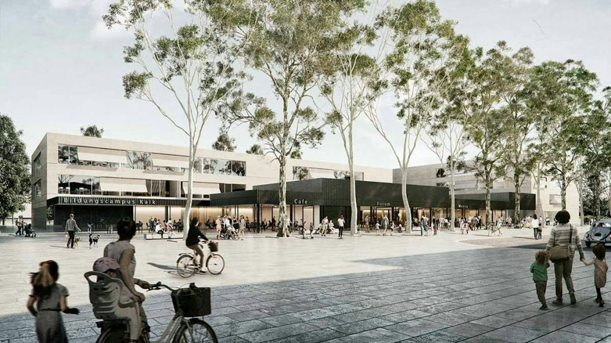 Außendarstellung des Erzbischöflichen Bildungscampus in Köln-Kalk.