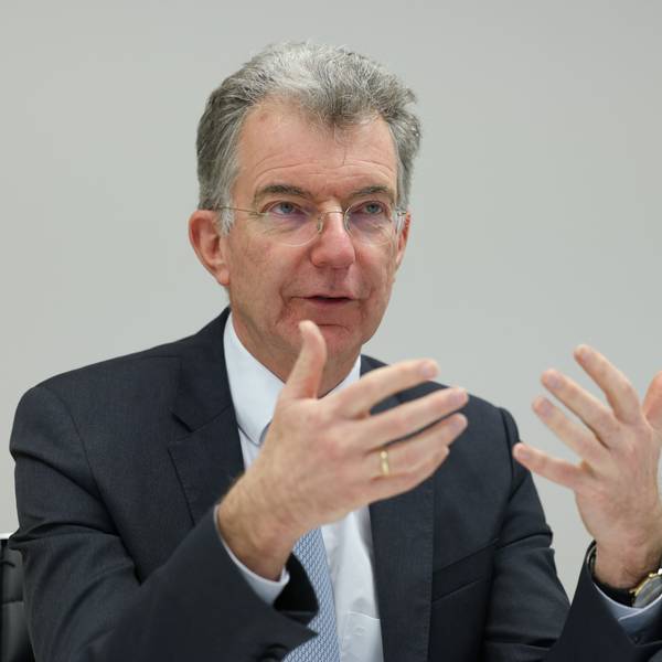 Christoph Heusgen, Leiter der Münchner Sicherheitskonferenz, bei einem Interview. (Archivbild)