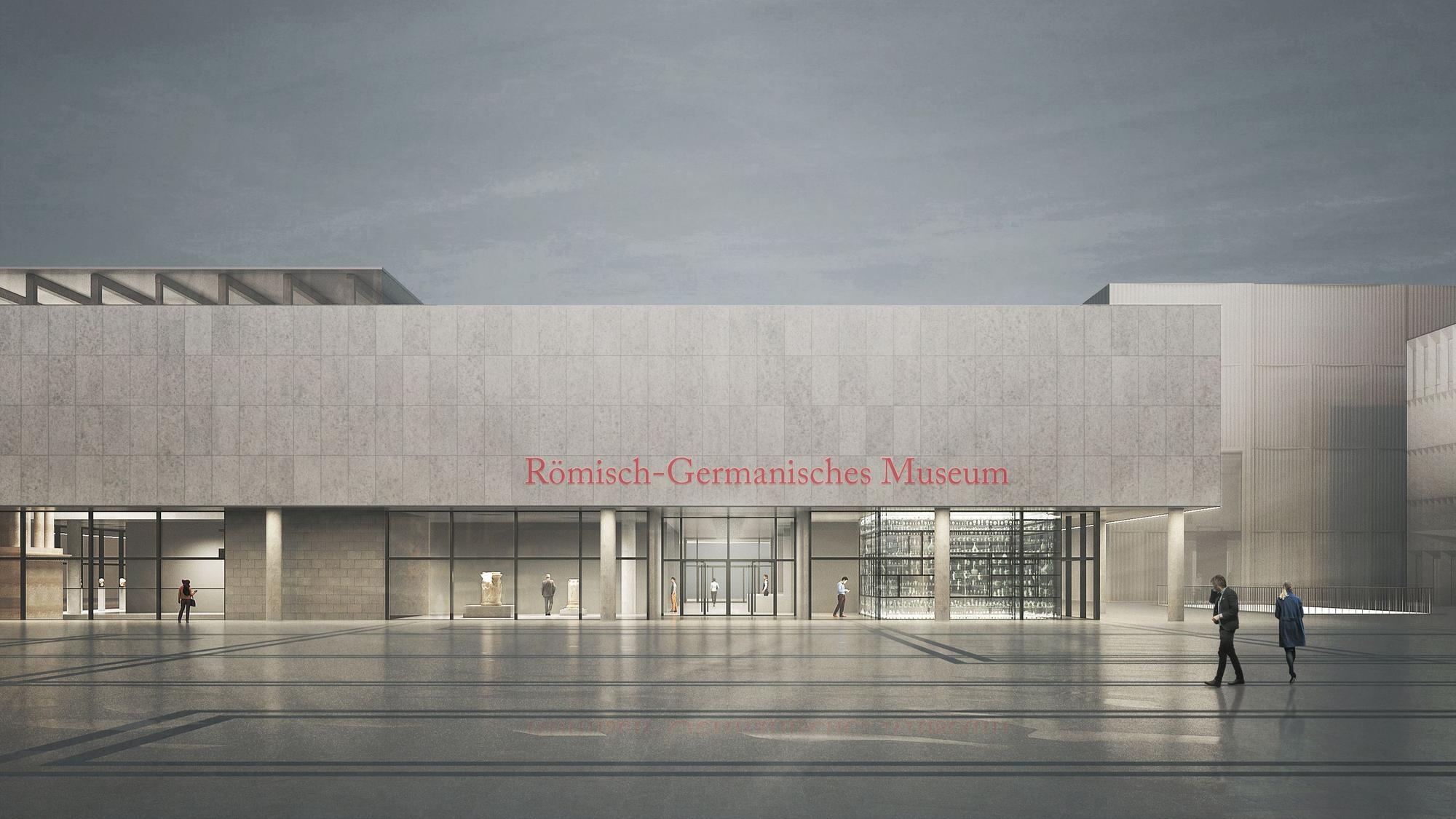 Die Visualisierung zeigt, wie das Römisch-Germanisches-Museummal aussehen soll.