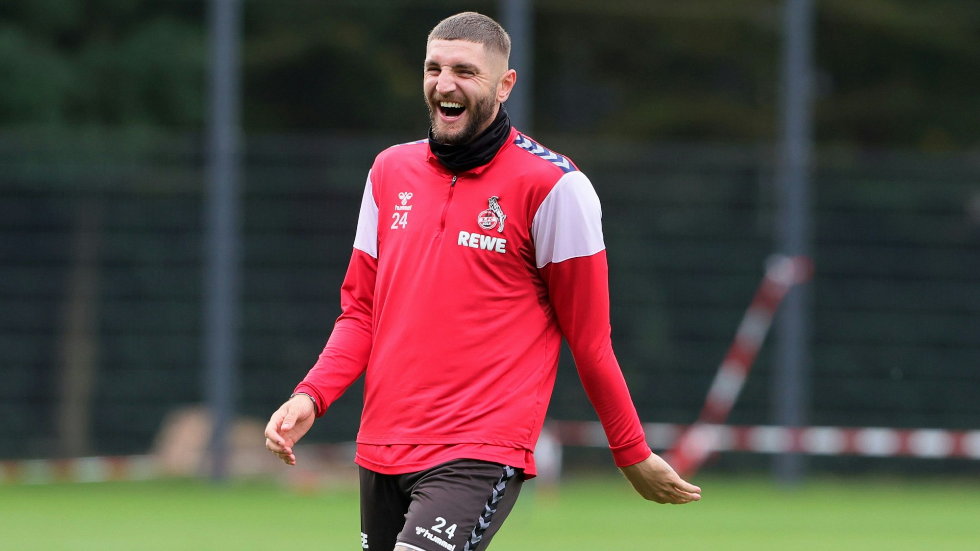 Jeff Chabotim Training beim 1. FC Köln