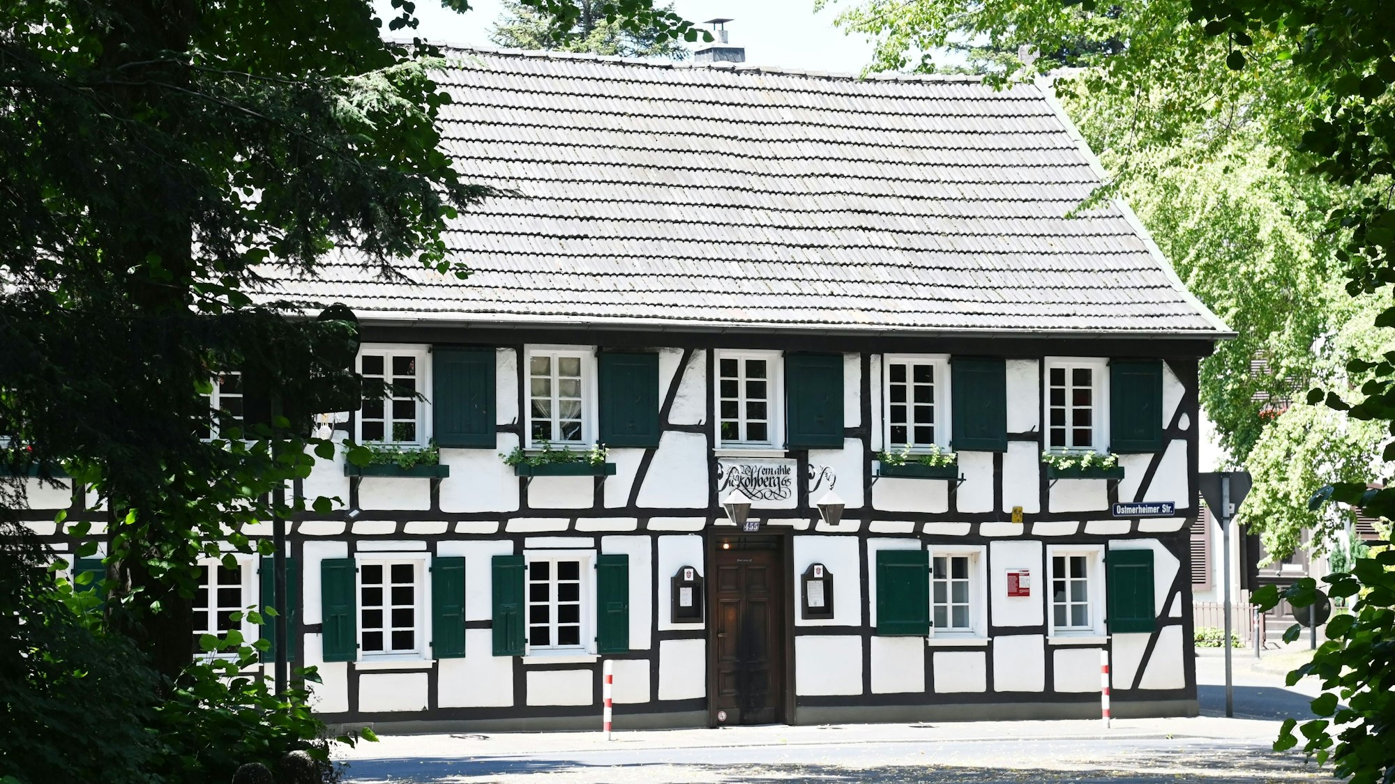 Blick auf das Fachwerkhaus Em ahle Kohberg
