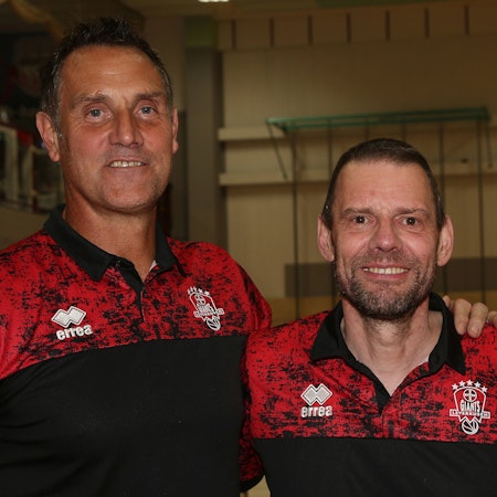 Basketballtrainer Hans-Jürgen Gnad und Michael Koch Bayer Giants Barmer 2.Basketball Bundesliga Pro B Nord Saison 2023-24 SBB Baskets Wolmirstedt - Bayer Giants Leverkusen am 08.10.2023 *** Basketball coach Hans Jürgen Gnad and Michael Cook Bayer Giants Barmer 2 Basketball Bundesliga pro B North Season 2023 24 SBB Baskets Wolmirstedt Bayer Giants Leverkusen on 08 10 2023 1089910841 Basketballtrainer Hans-Jürgen Gnad und Michael Koch Bayer Giants Barmer 2.Basketball Bundesliga Pro B Nord Saison 2023 *** Basketball coach Hans Jürgen Gnad and Michael Koch Bayer Giants Barmer 2 Basketball Bundesliga Pro B North Season 2023 24 SBB Baskets Wolmirstedt Bayer Giants Leverkusen on 08 10 2023 Basketball coach Hans Jürgen Gnad and Michael Cook Bayer Giants Barmer 2 Basketball Bundesliga pro B North Season 2023 24 SBB Baskets Wolmirstedt Bayer Giants Leverkusen on 08 10 2023 1089910841 Basketball coach Hans Jürgen Gnad and Michael Koch Bayer Giants Barmer 2 Basketball Bundesliga Pro B North Season 2023 imago images 0307762455