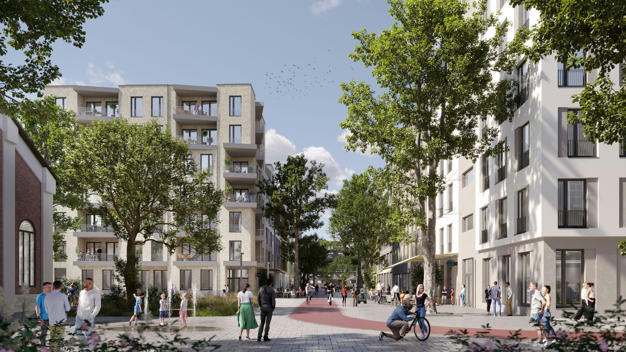 Visualisierung des Max-Becker-Areals.