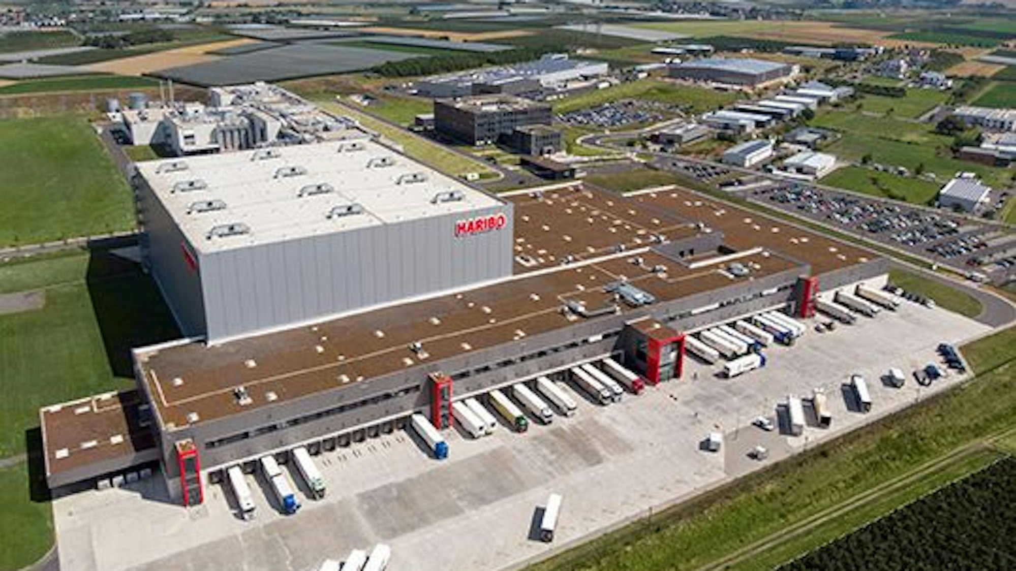 Das Haribo-Werk mit neuem Firmensitz in Grafschaft.