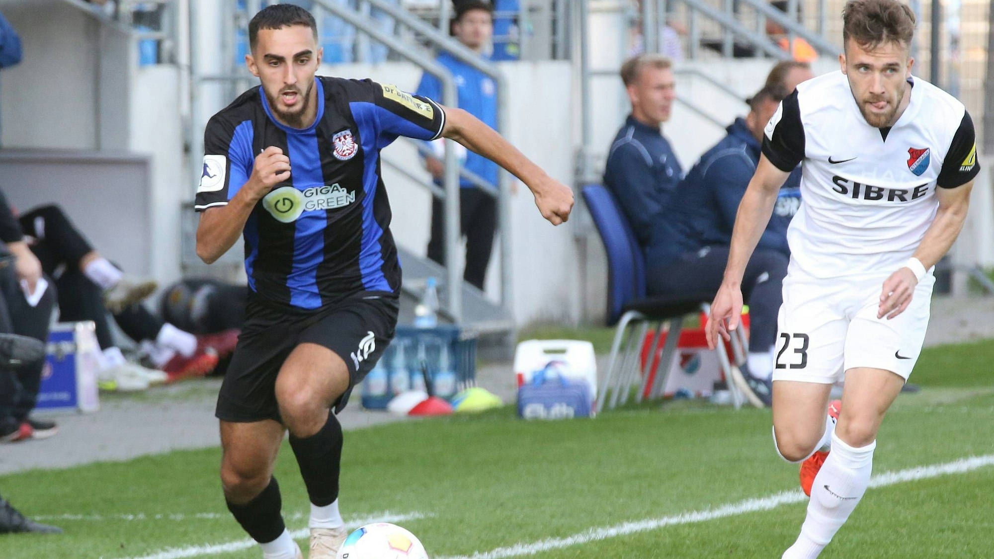 Die Partie des FSV Frankfurt gegen den TSV Steinbach Haiger fand am 7. Oktober in der PSD Bank Arena statt.