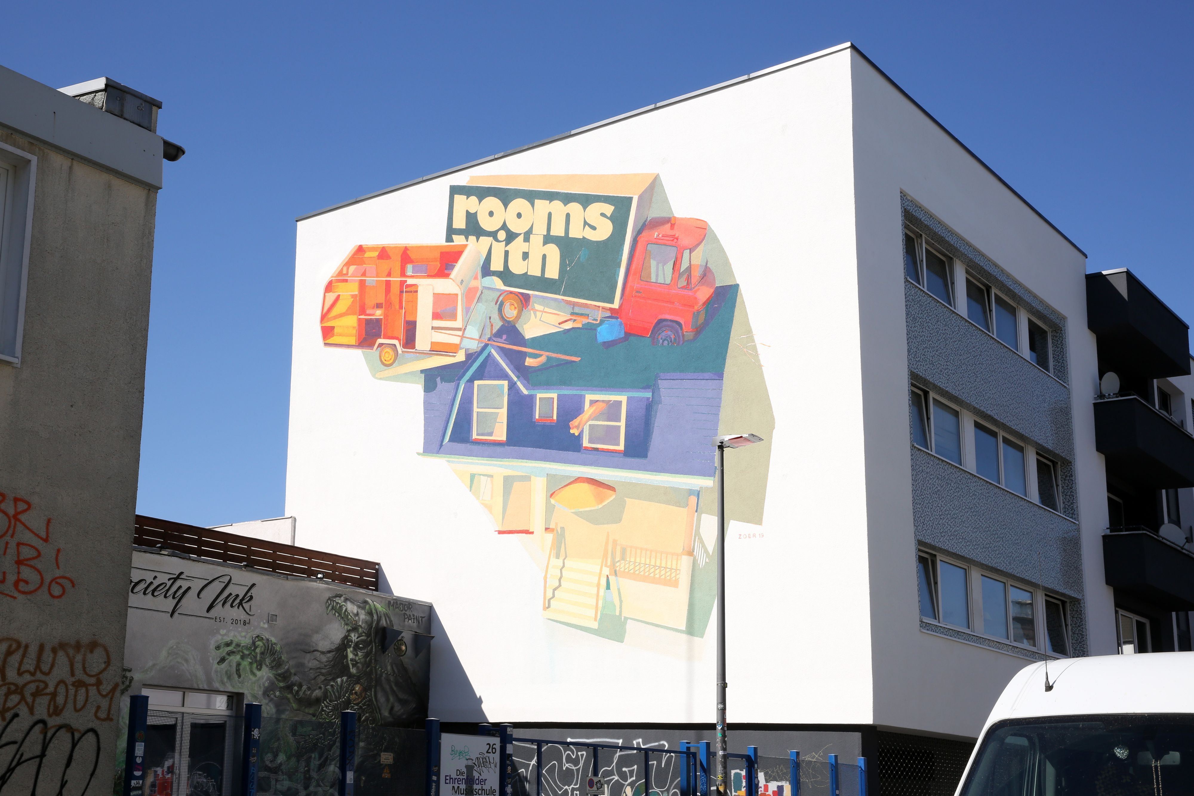 Streetart in der Lichtstraße. (Archivbild)