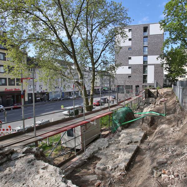 Die Baustelle am Mühlenbach im Jahr 2021