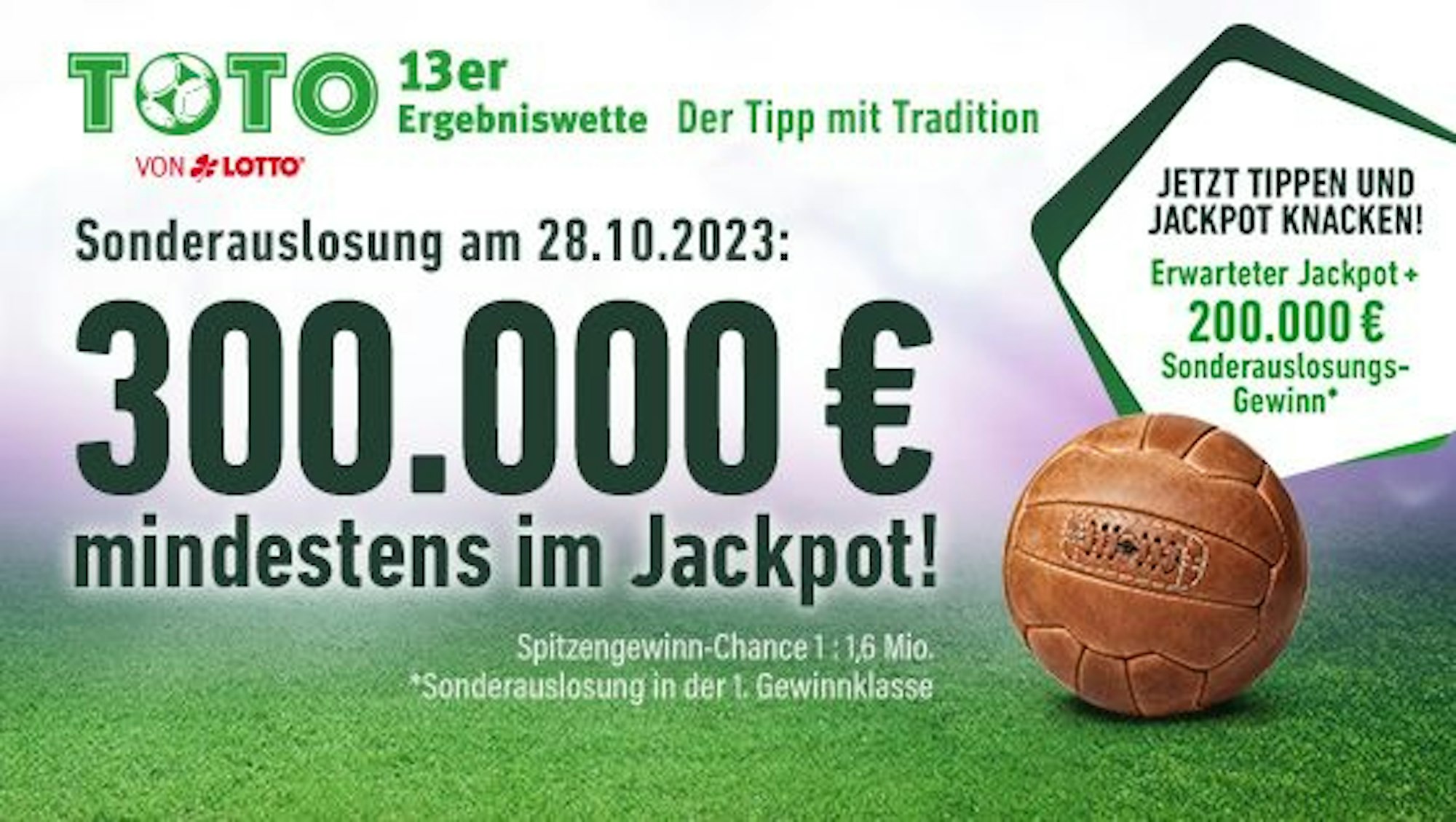 Sonderauslosung bei TOTO.