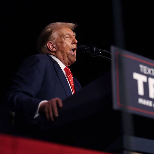 Ex-US-Präsident Donald Trump bei einem Wahlkampfauftritt in Sioux City im US-Bundesstaat Iowa am Sonntag.