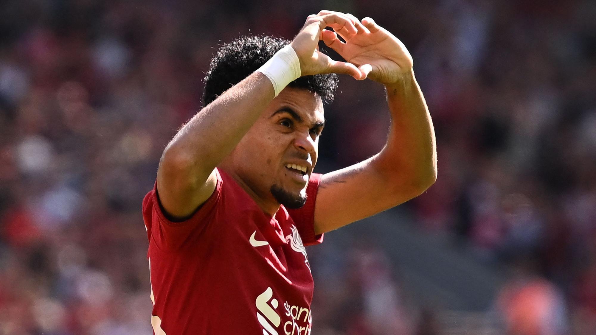 Liverpools kolumbianischer Mittelfeldspieler Luis Diaz