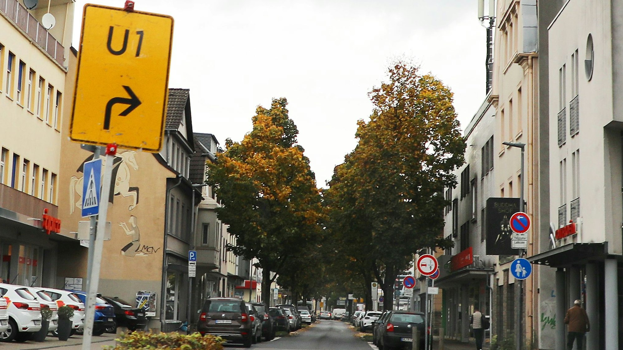 Ab heute geht's stadteinwärts nicht mehr durch die Kalk-, sondern stattdessen durch die Hauptstraße.