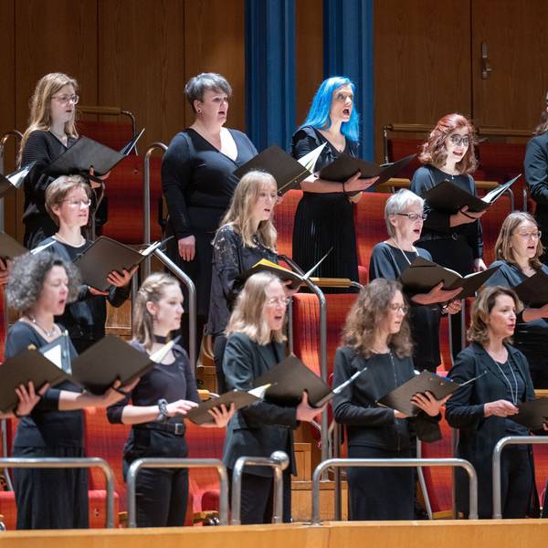 09.01.2022, Köln: Sänger des Chors Kölner Kurrende in der Philharmonie. Foto: Uwe Weiser