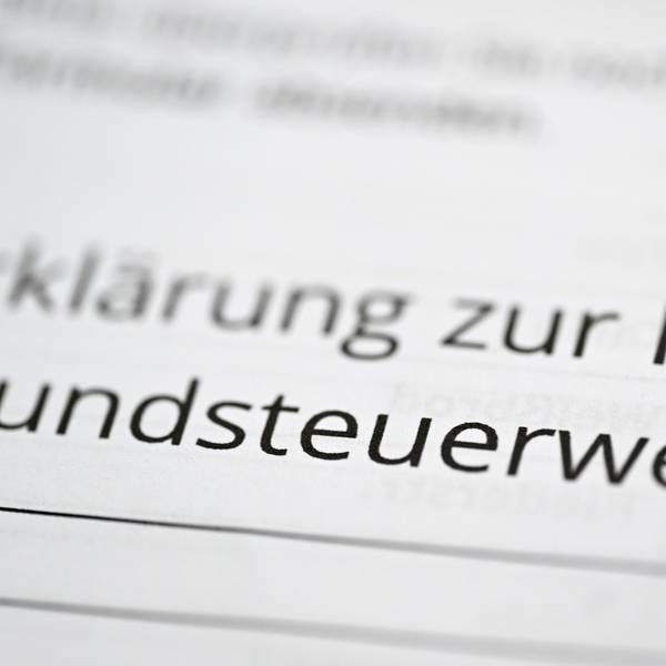 Ein Formular zur Angabe des Grundsteuerwerts für die Grundsteuer.