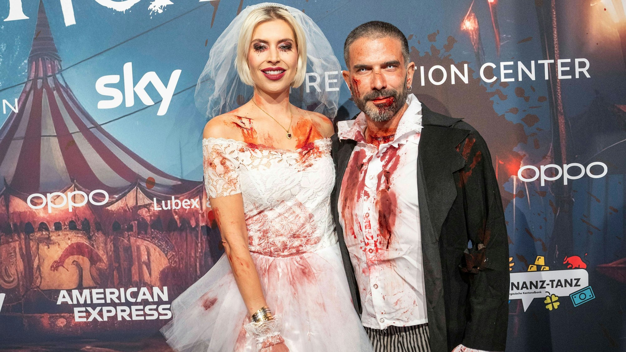 Verena Kerth und Marc Terenzi auf Halloween-Party in Zürich am Samstag.