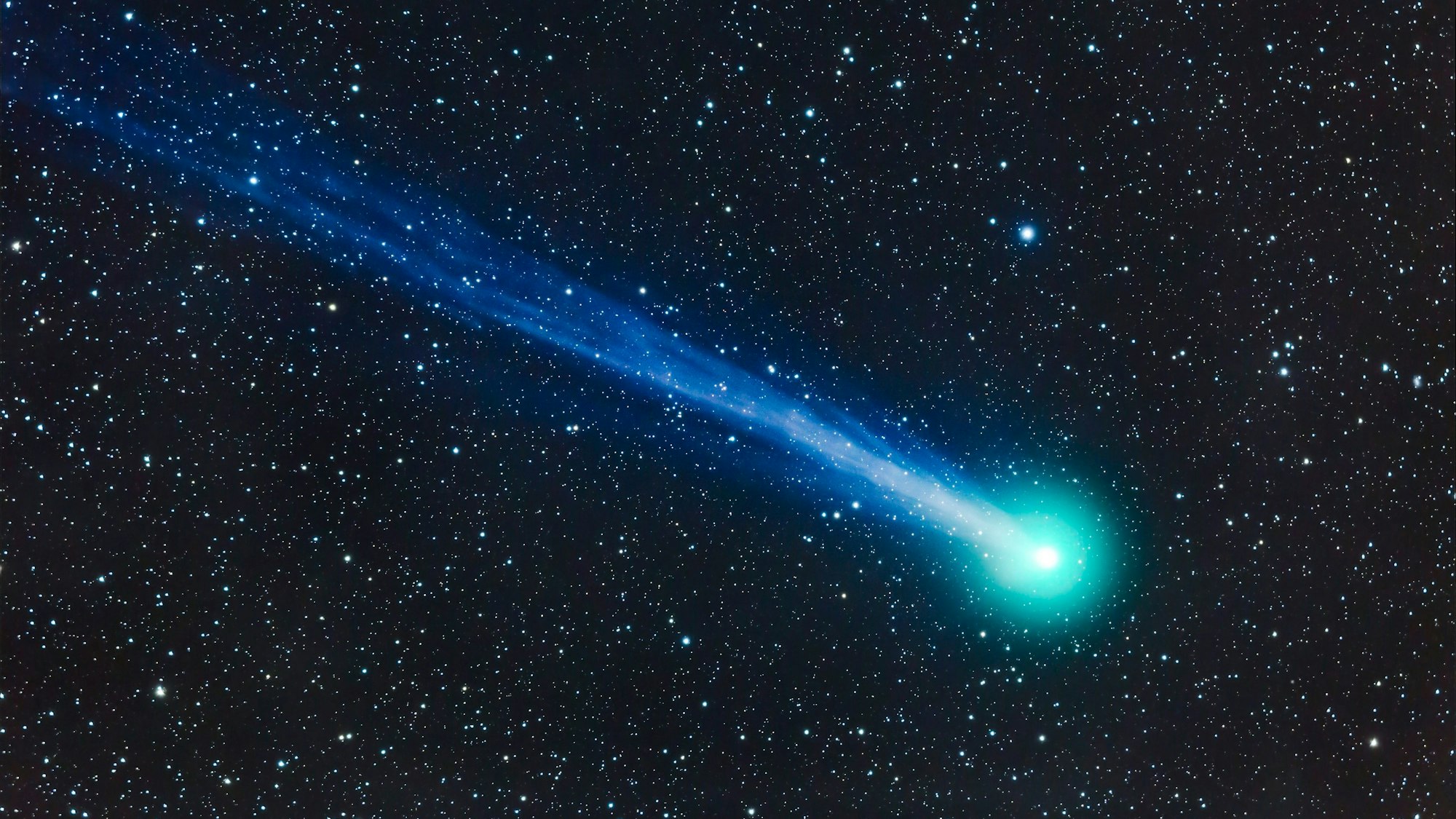 Eine Teleskop-Nahaufnahme des Kometen Lovejoy (C/2014 Q2) am 19. Januar 2015.