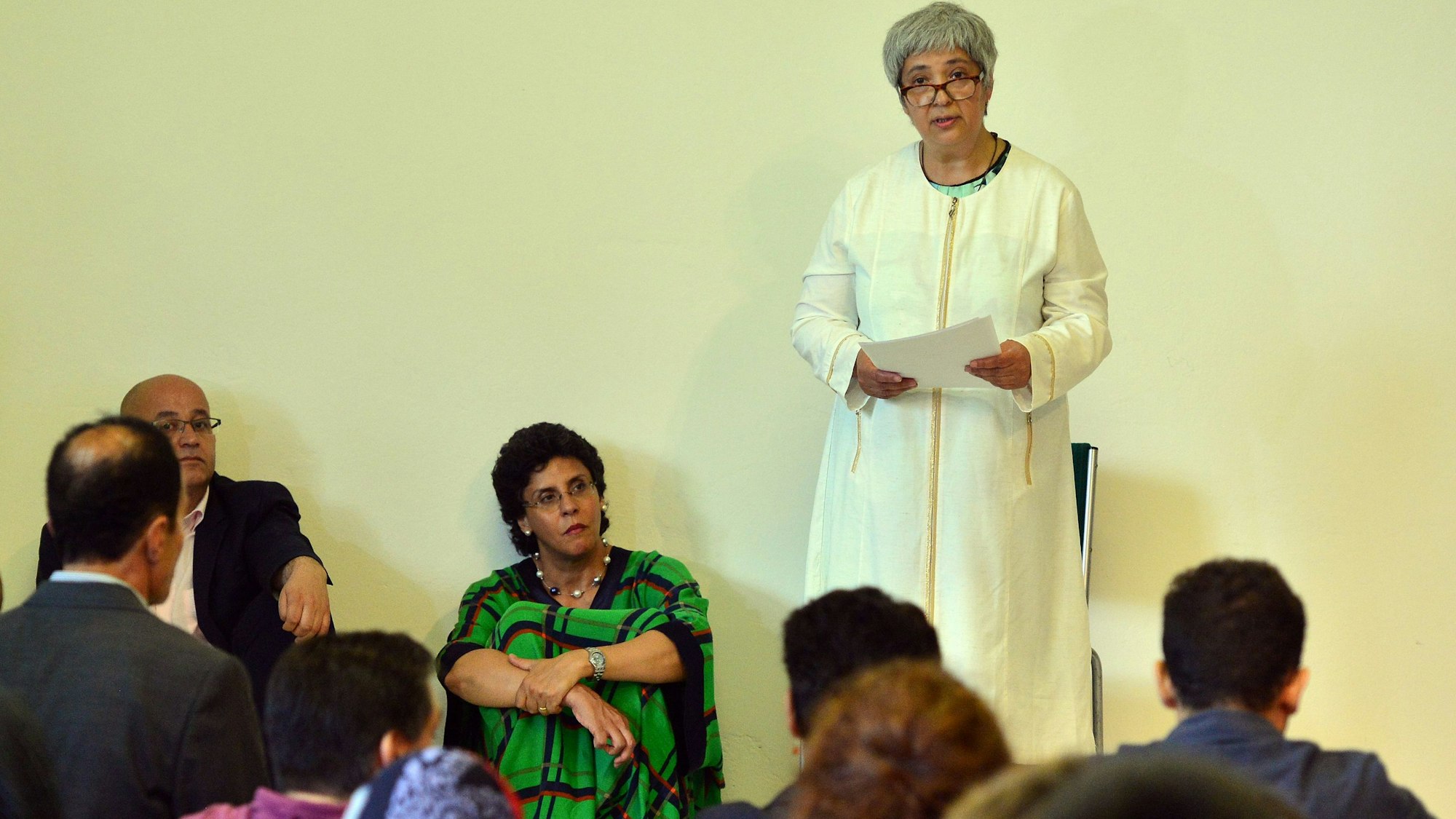 Seyran Ates während einer Predigt in der liberalen Berliner Moschee