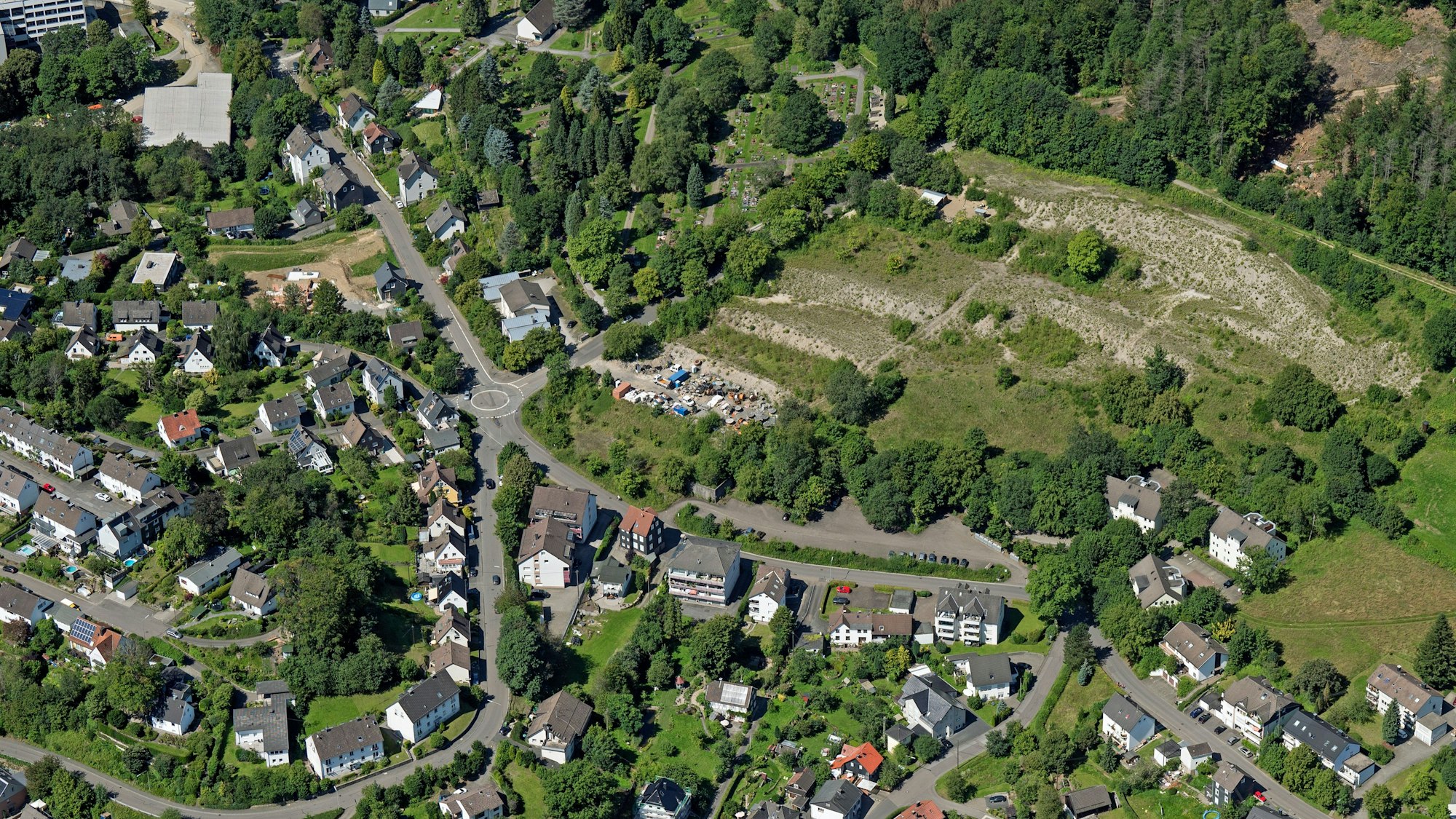 Luftbild vom Sandberg.