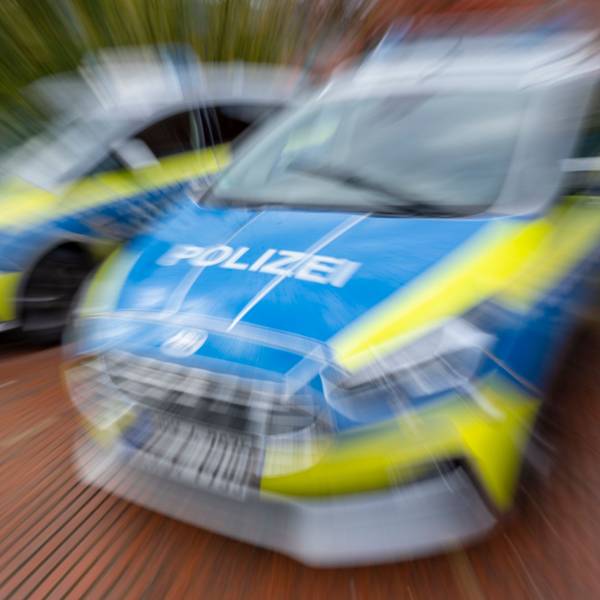 Polizei ist im Einsatz.