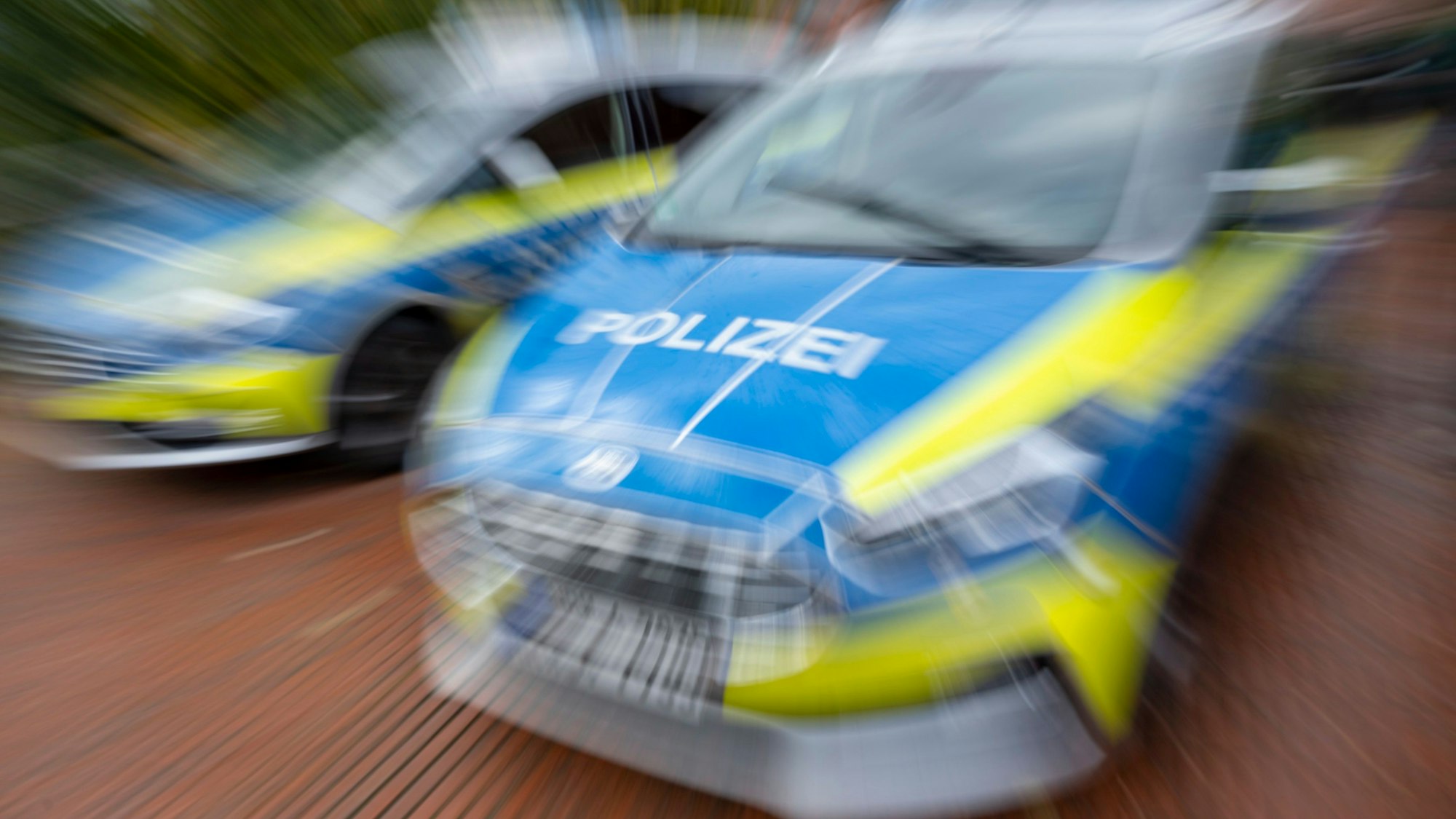 Polizei ist im Einsatz.