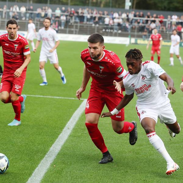 1. FC Köln Amateure (U21) vs. FC Wegberg-Beeck, Regionalliga West, Saison 2023/24, Mitte: Justin Diehl (1. FC Köln), 07.10.2023, Bild: Herbert Bucco
