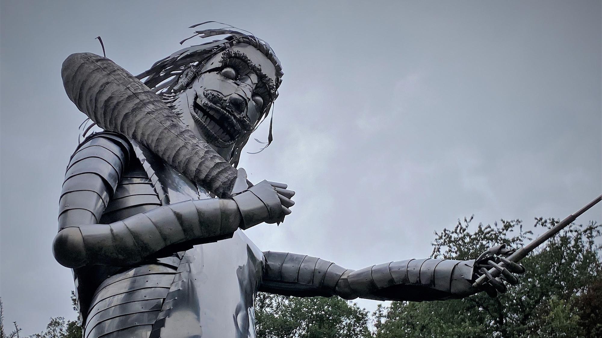 In Mechernich erinnern heute noch einige Statuen an den bösen Riesen.