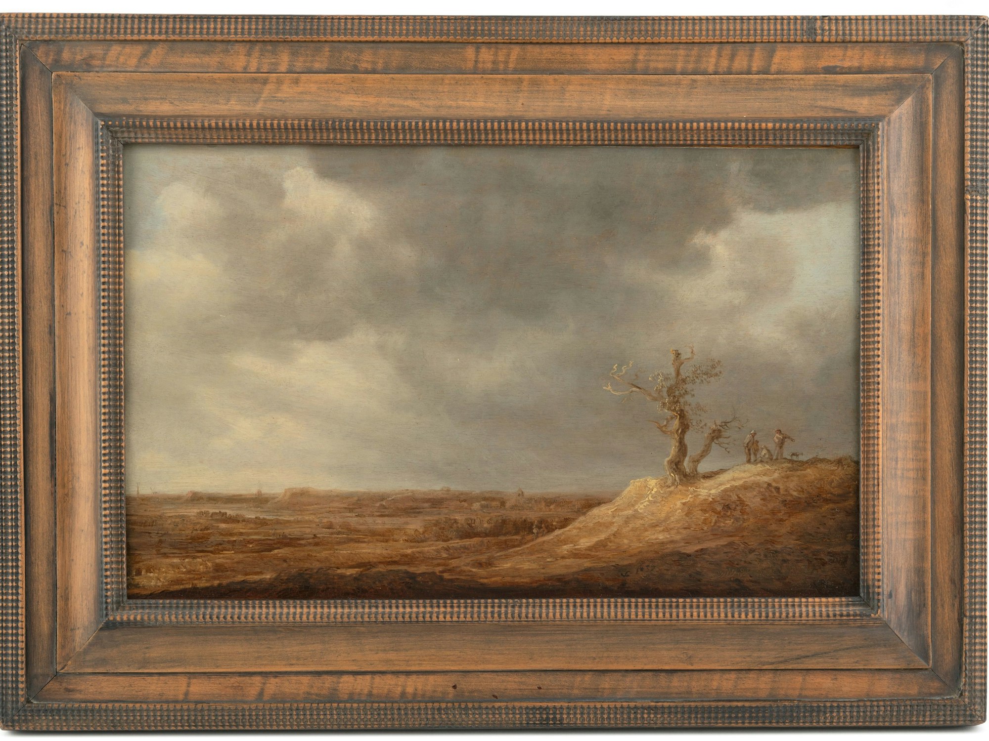 Bild mit dem Titel „Blick in ein weites Flusstal“