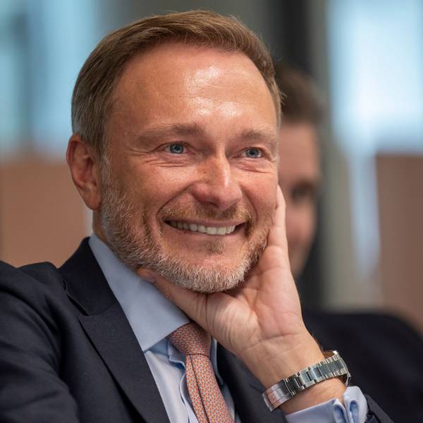Finanzminister Christian Lindner ist im Interview zu sehen.