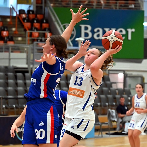 03.09.2023, Basketball-BBZ opladen-CBV Binnenland
rechts: Greta Kröger (Opladen)
Foto: Uli Herhaus