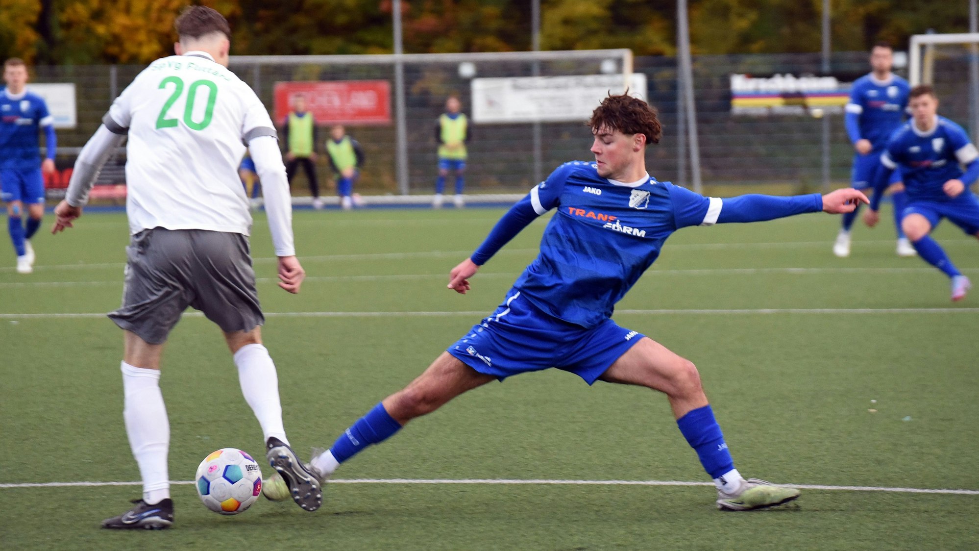 Szene aus einem Fußballspiel