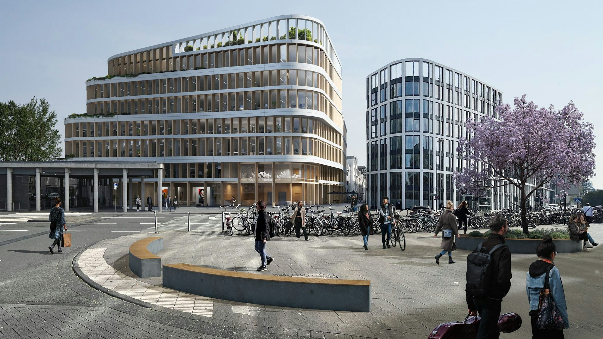 So soll das neue Gebäude der Pandion aussehen (links).
