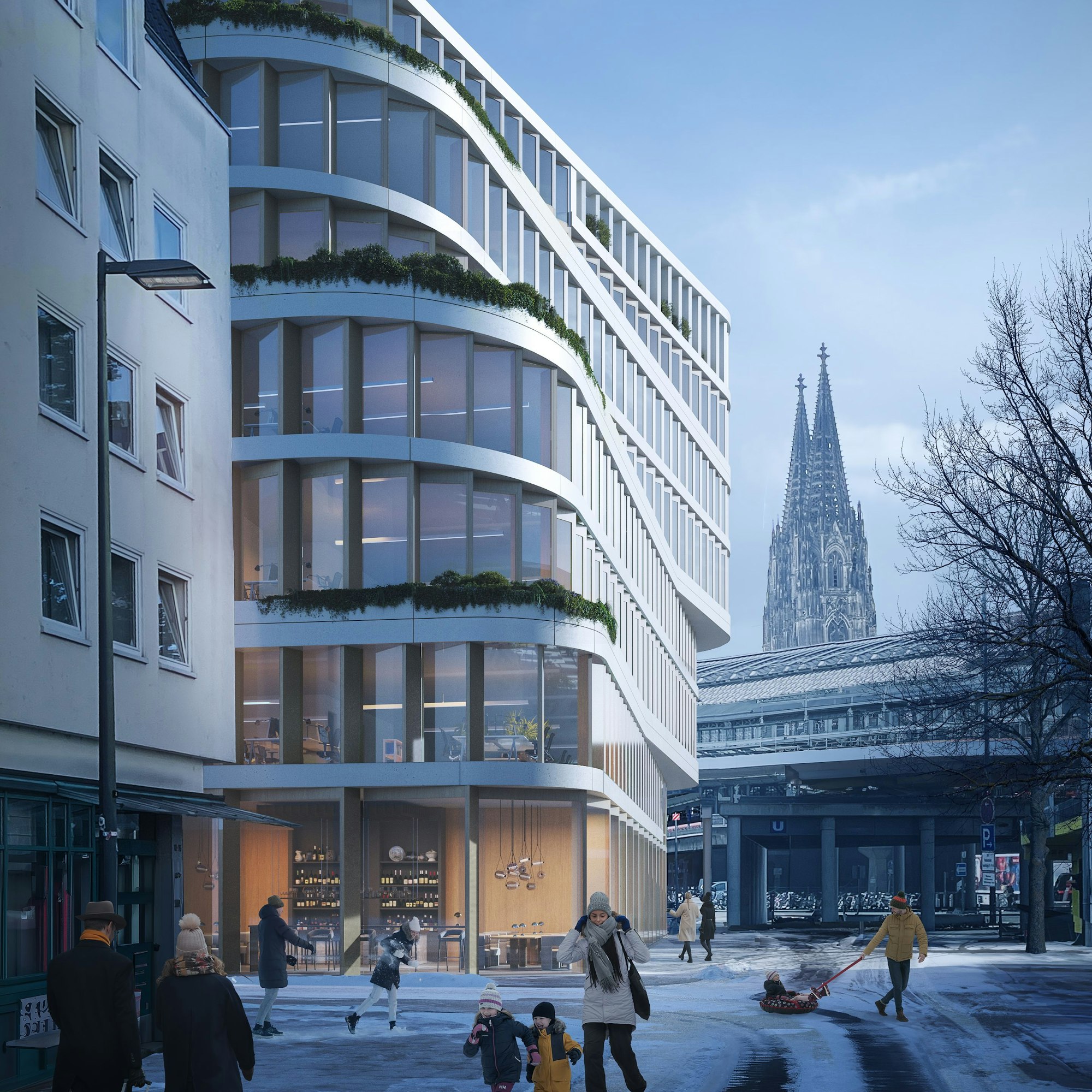 Blick auf das neue Pandion-Gebäude.