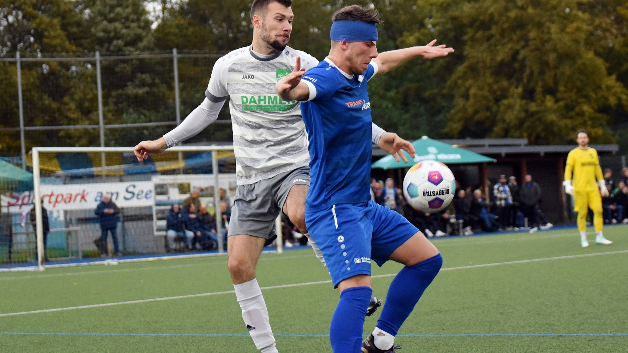 Szene aus einem Fußballspiel