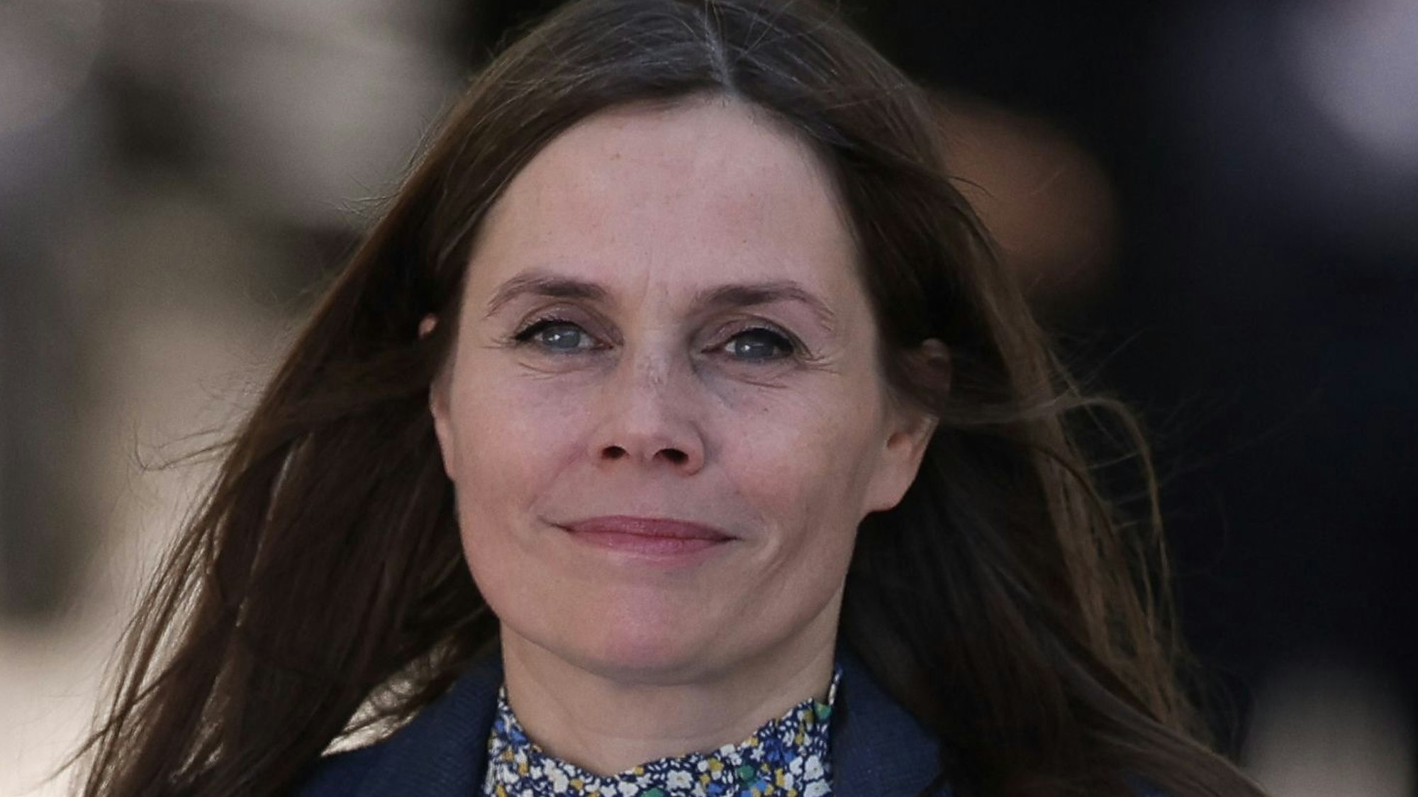Die isländische Premierministerin Katrin Jakobsdottir bei einem EU-Treffen in Spanien im Oktober.