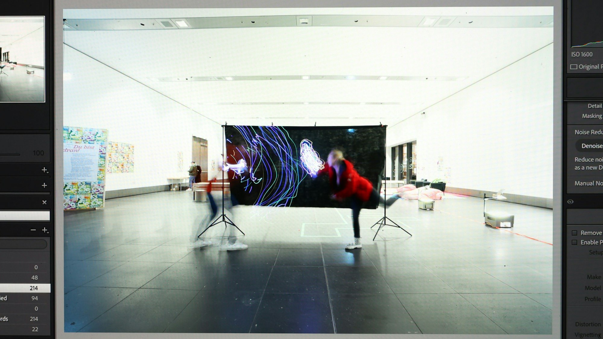 Eine Aufnahme des Lichtworkshops im Rautenstrauch-Joest-Museum.