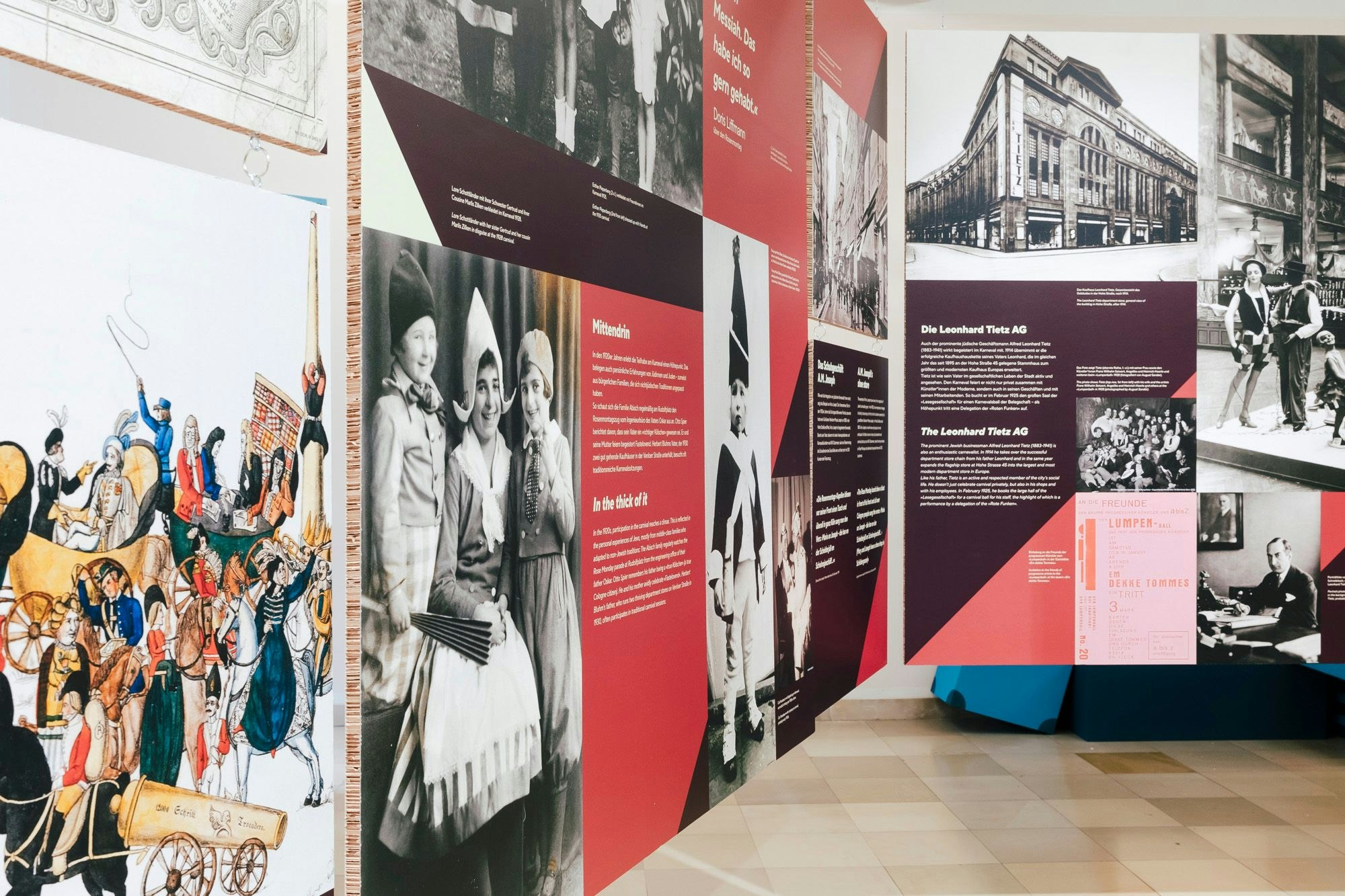 Ein Ausschnitt aus der Ausstellung „Schalom und Alaaf“, zu sehen ab dem 7. November im NS-Dok in Köln.