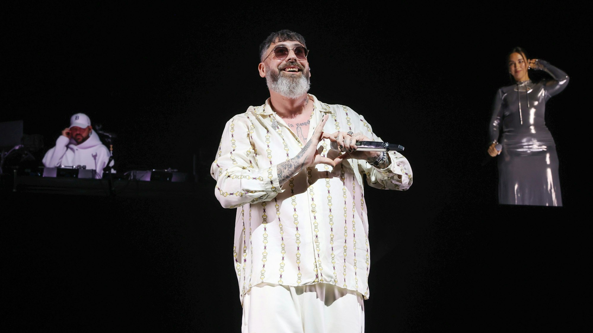 Sido bei seinem Konzert in der Kölner Lanxess-Arena. Foto: Martina Goyert