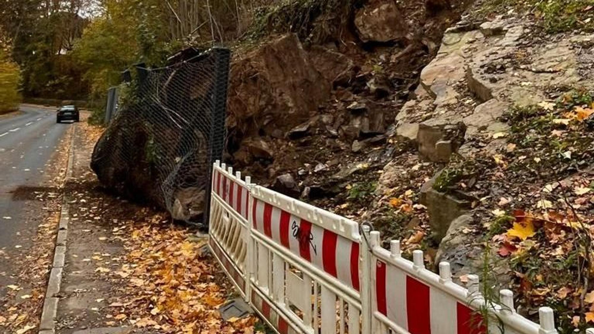 Abhang abgerutscht Wiehl Bielstein