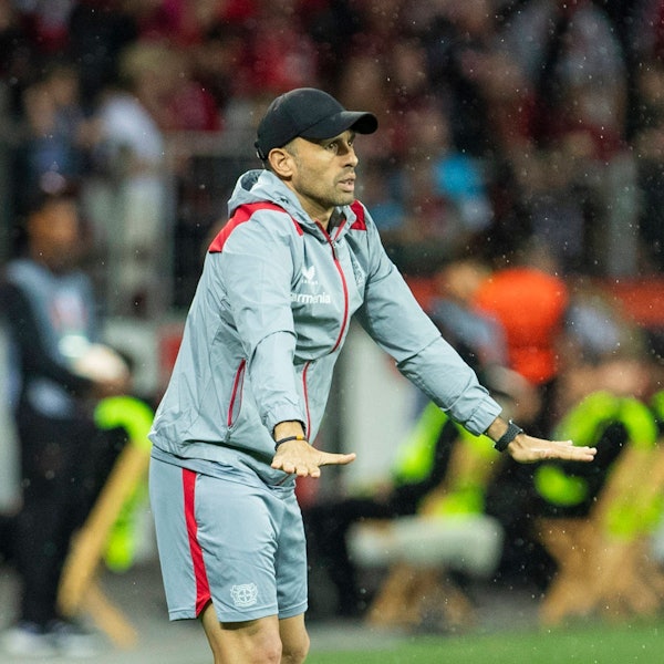 Bayer-04-Assistenztrainer Sebastian Parrilla - hier gegen BK Häcken.