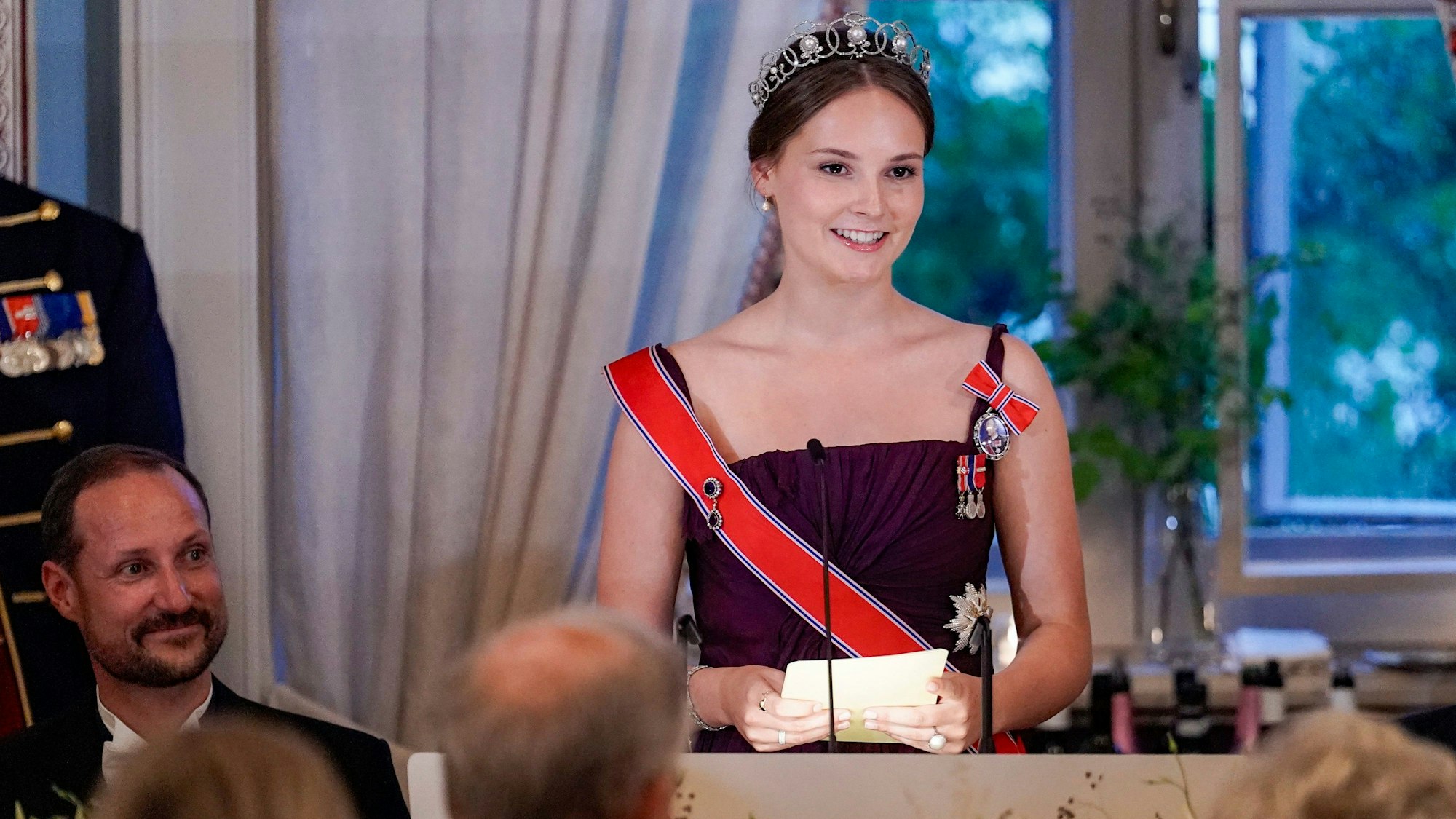 Prinzessin Ingrid Alexandra während eines Galadinners.