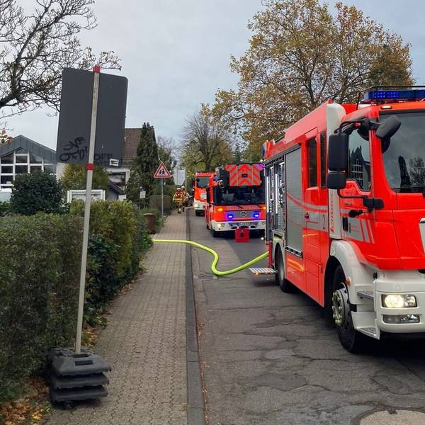 Die Einsatzstelle im Stadtteil Bensberg