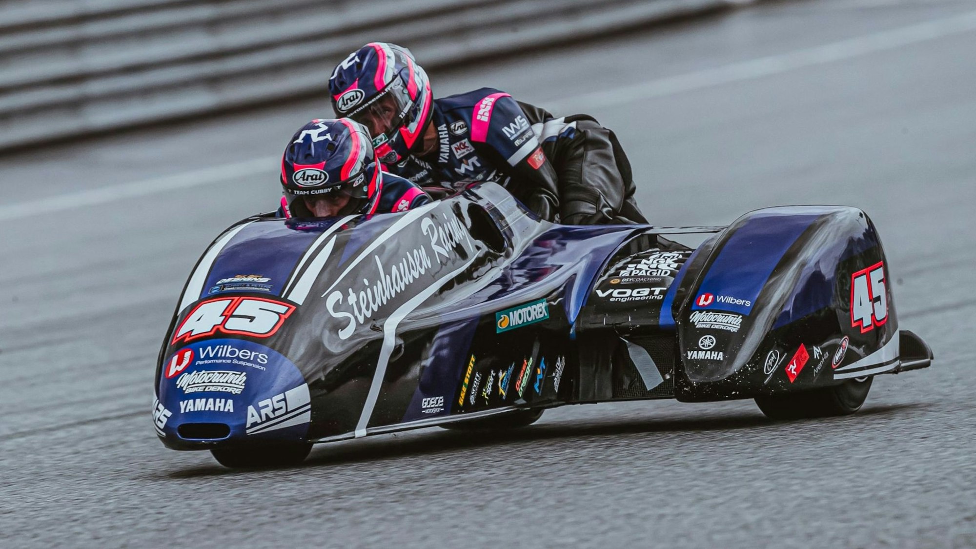 Szene aus einem Rennen der Seitenwagen-WM.