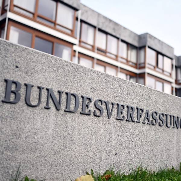 Außenaufnahme des Bundesverfassungsgerichts in Karlsruhe